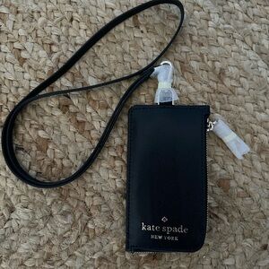 kate spade Black Leather-Like Key & Card Holder